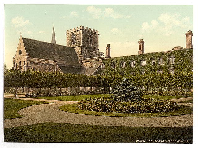 Jesus College Cambridge Vintage A4 Photo Print