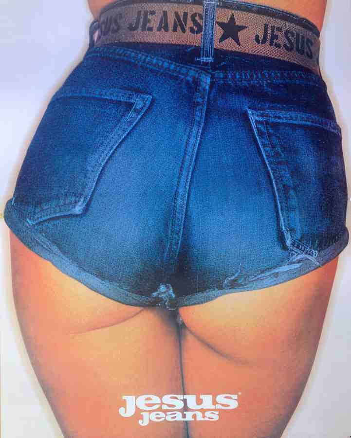 JesusJeans Vintage Advert A4 Photo Print