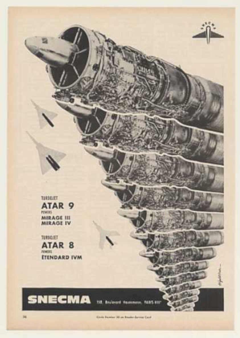 Jet Engine Fighters Vintage Retro Advert Ads A4 Photo Print