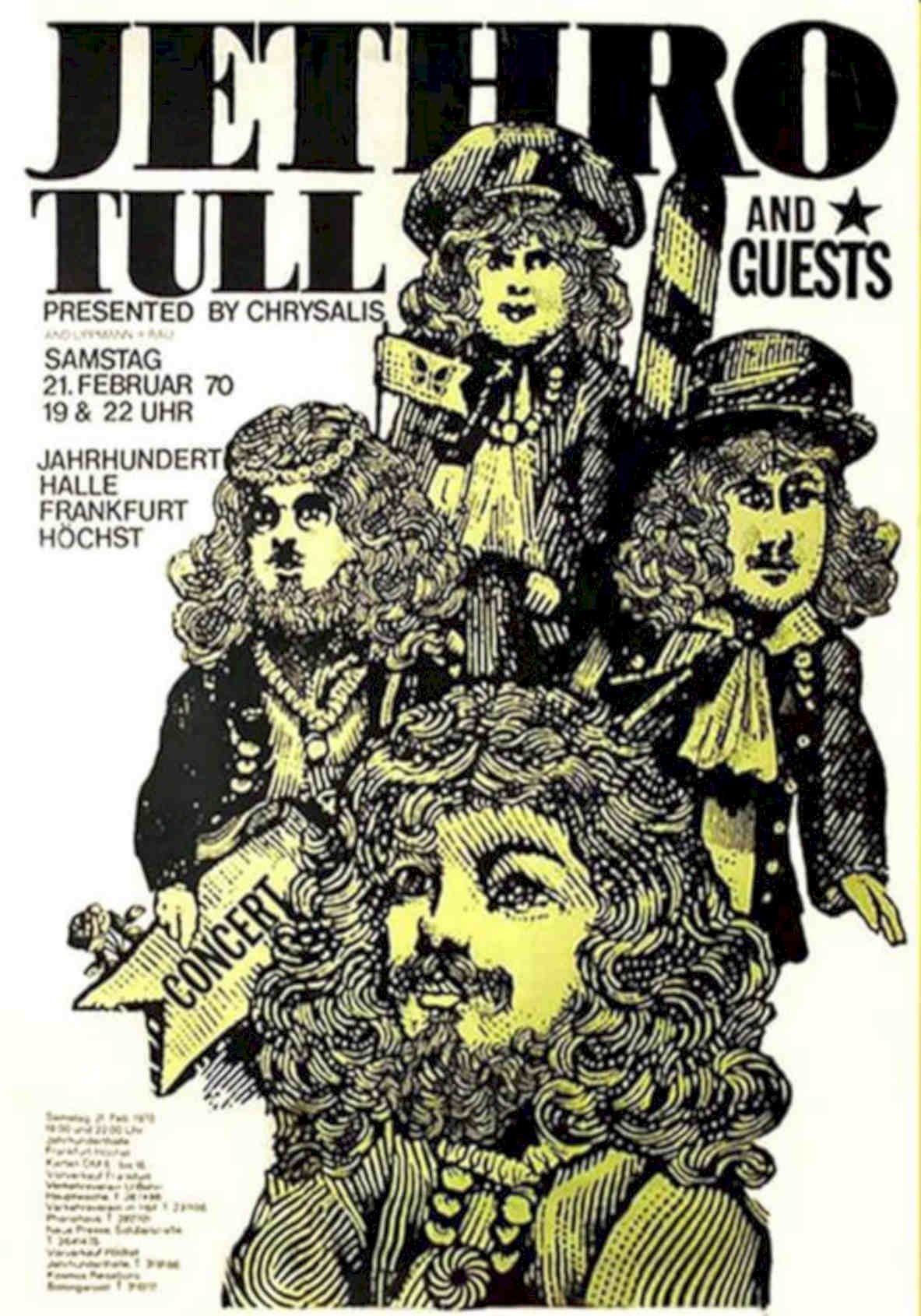 Jethro Tull Concert 2 Vintage Retro Advert Poster A4 Photo Print