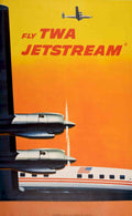Jetstream Twamarkings Flight Vintage Retro Advert Poster A4 Photo Print