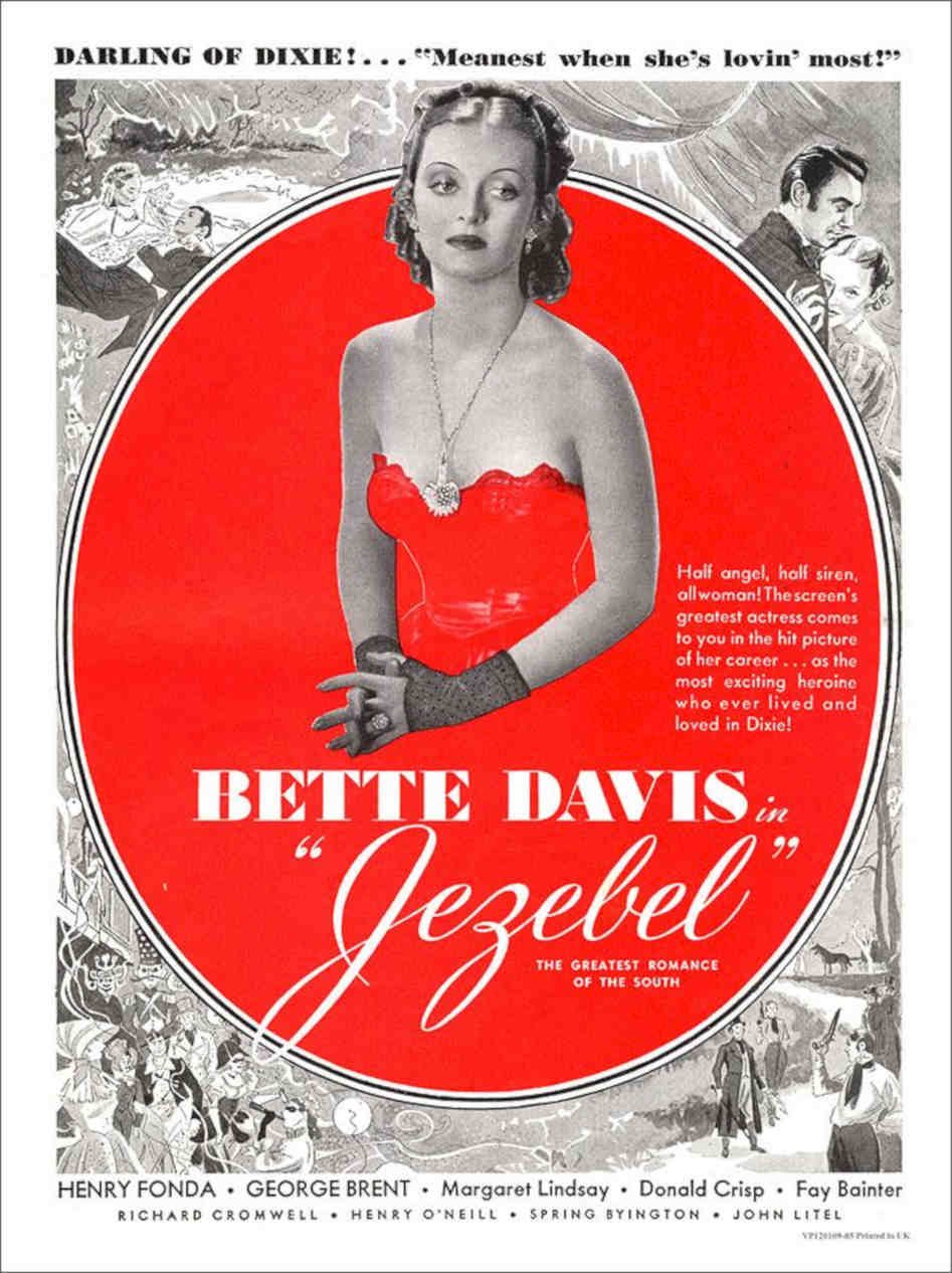 Jezebel Bette Davis Vintage Retro Advert Poster A4 Photo Print
