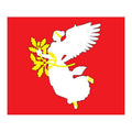 Jieznas City Flag N6756 A4 Photo Print