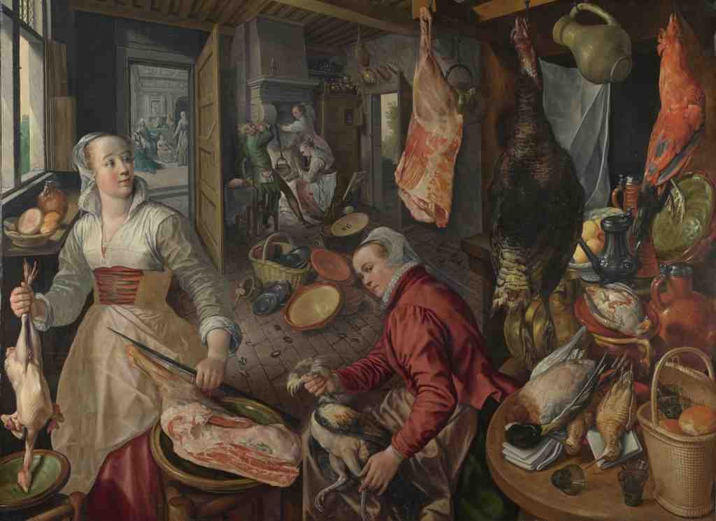 Joachim Beuckelaer The Four Elements Fire A4 Photo Print