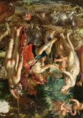 Joachim Wtewael The Judgement of Paris crop A4 Photo Print