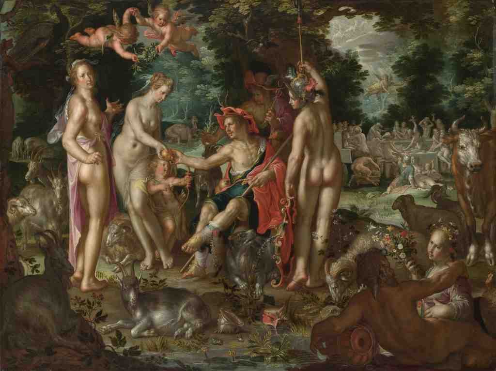Joachim Wtewael The Judgement of Paris A4 Photo Print