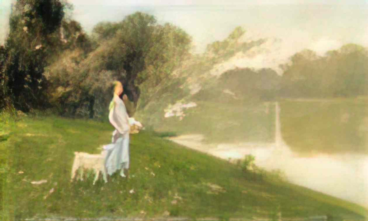 Joan Brull en un llac joan brull i vinyoles 1863 1912 Art A4 Photo Print