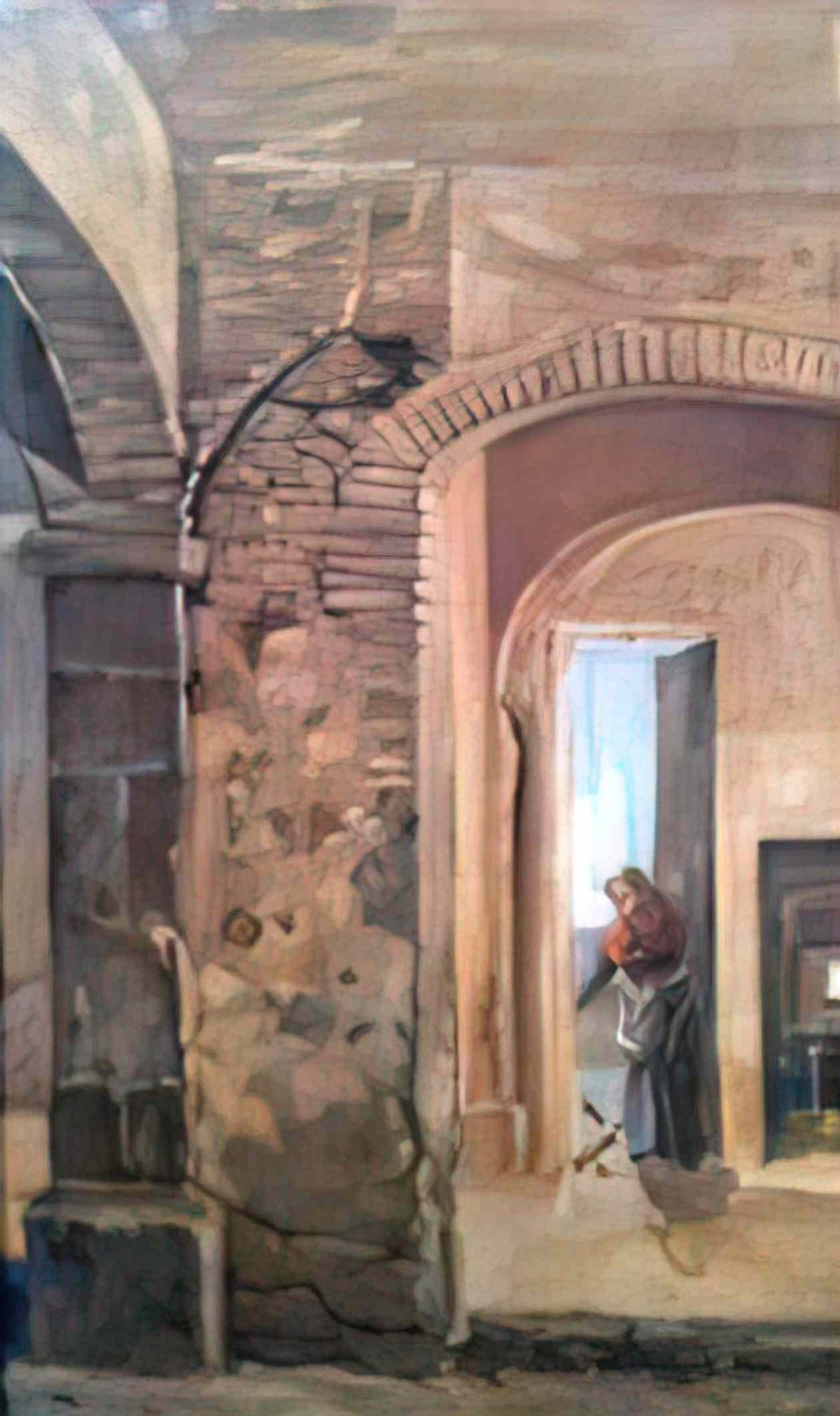 Joan Brull interior amb dona joan brull i vinyoles 1863 1912 Art A4 Photo Print