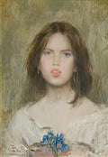 Joan Brull nena joan brull i vinyoles 1863 1912 Art A4 Photo Print UK