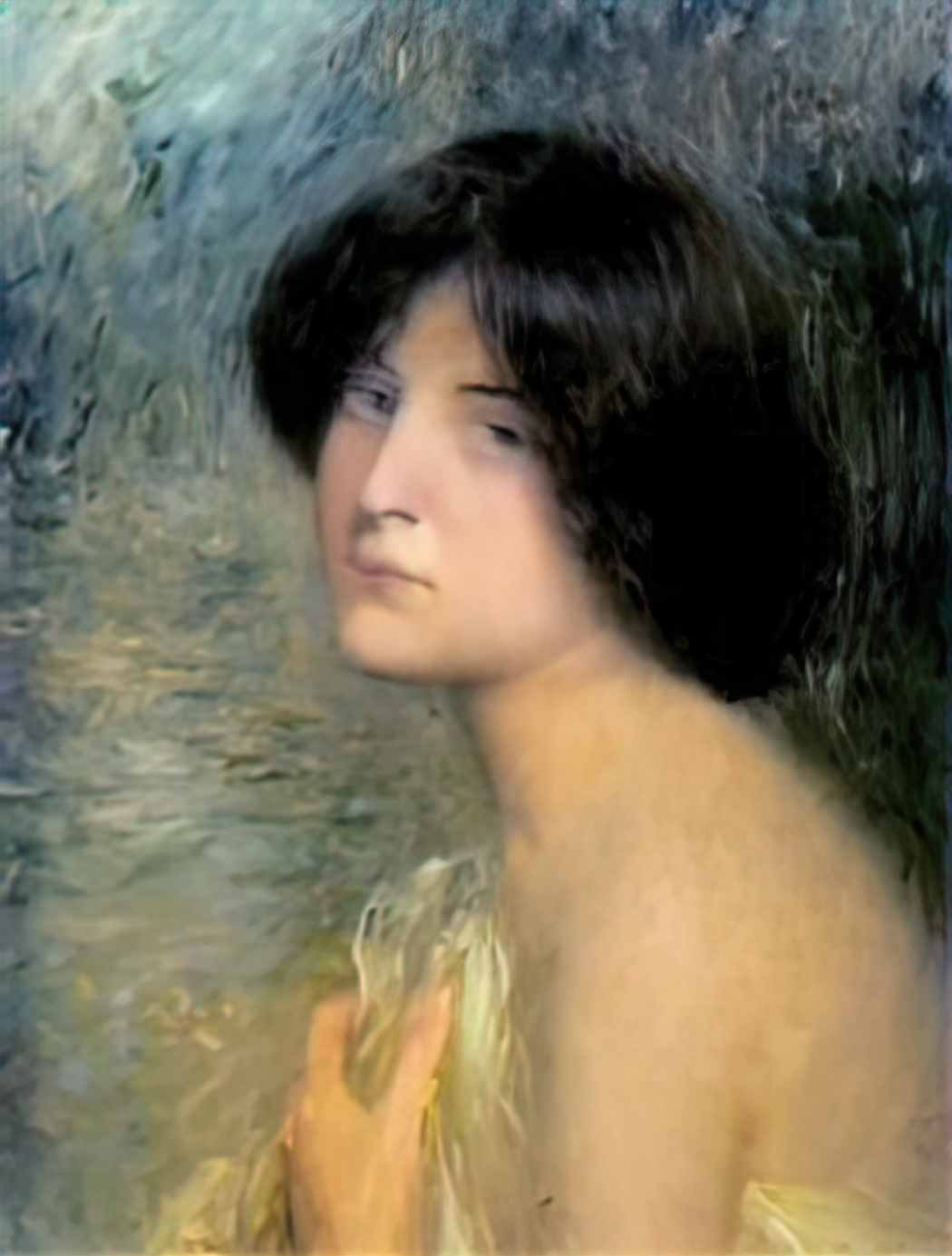 Joan Brull retrat de dona o melanconia joan brull i vinyoles 1863 191 Art A4 Photo Print UK