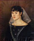 Joan Brull retrat de margalida llamb as adrover joan brull i vinyoles Art A4 Photo Print UK