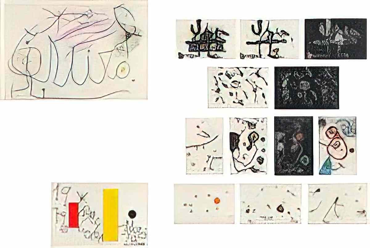 Joan Miro barcelona miro 1972 73 Art A4 Photo Print