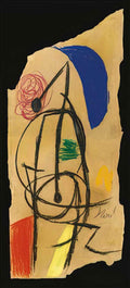 Joan Miro composition femme dans la nuit Art A4 Photo Print