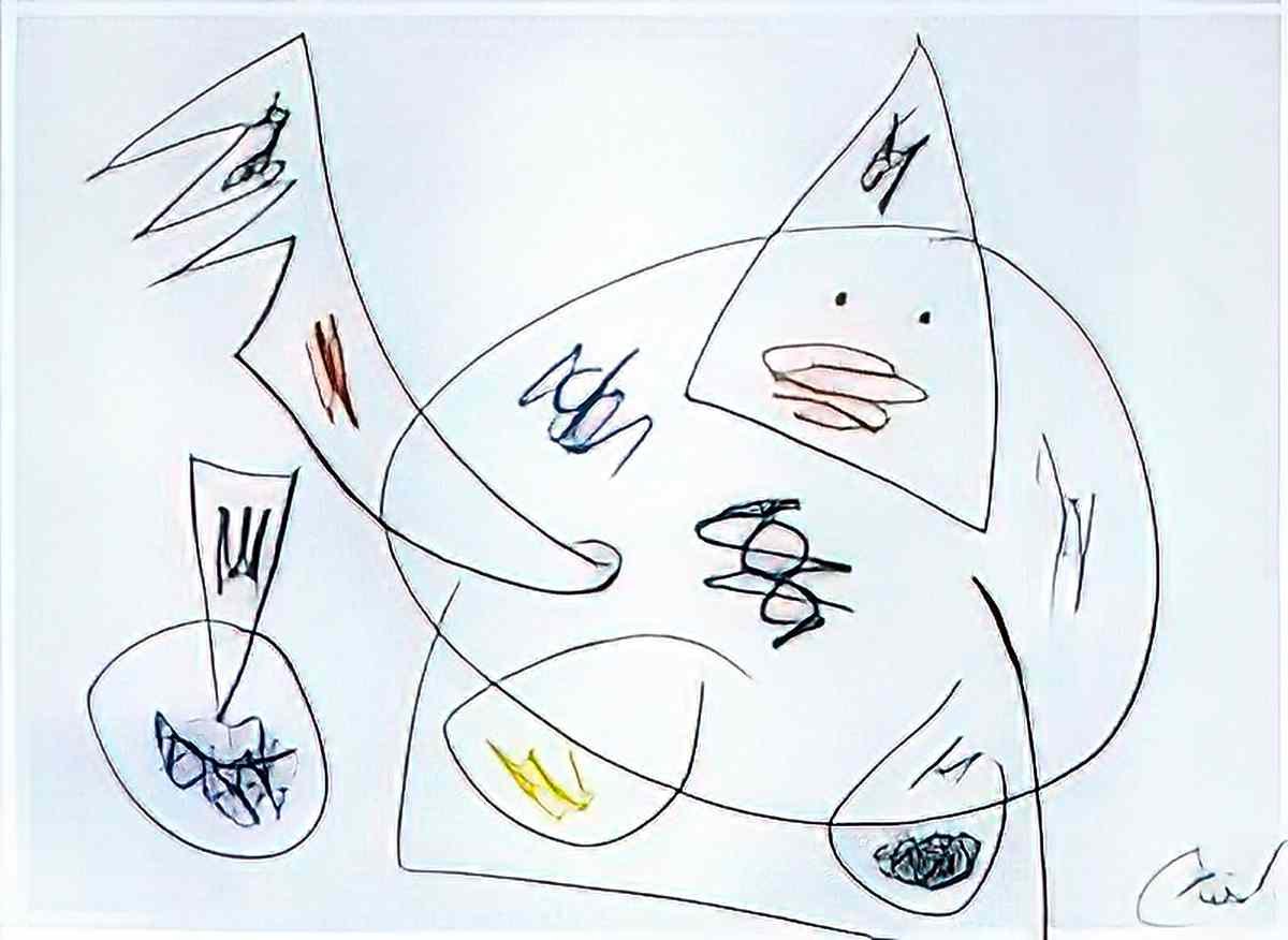 Joan Miro 3 lithographs Art A4 Photo Print