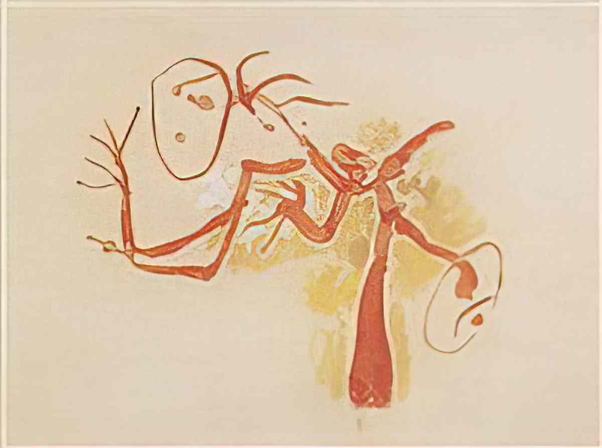 Joan Miro amoureux en extase1 Art A4 Photo Print