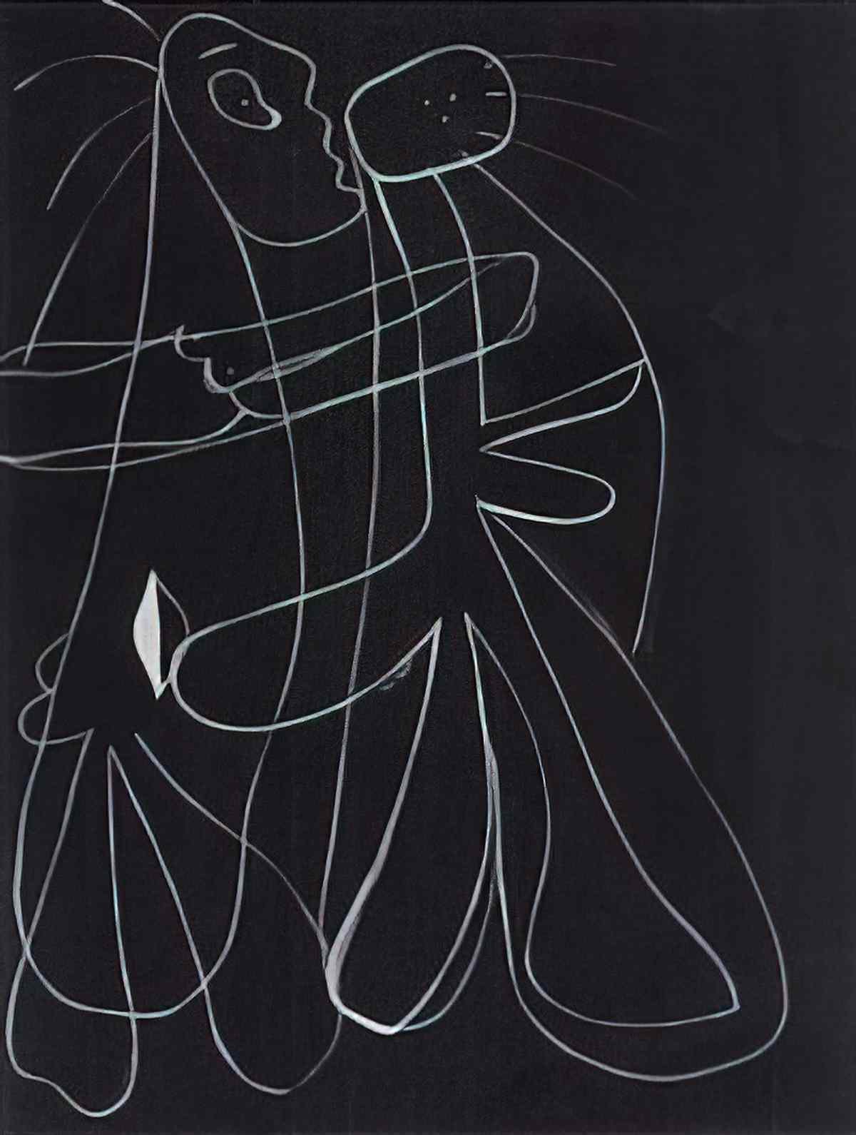 Joan Miro amoureux en extase2 Art A4 Photo Print