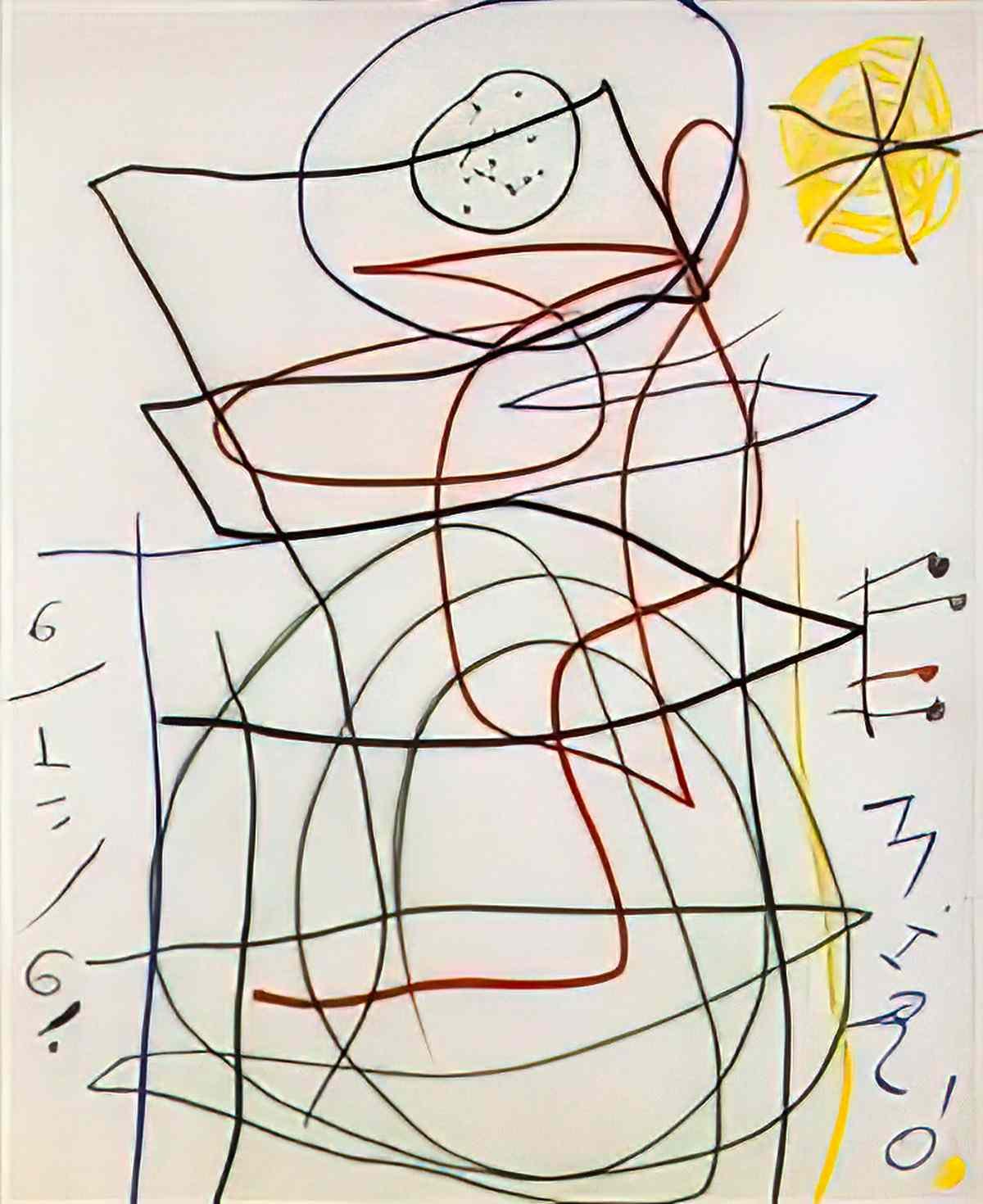 Joan Miro arc en ciel 2 Art A4 Photo Print