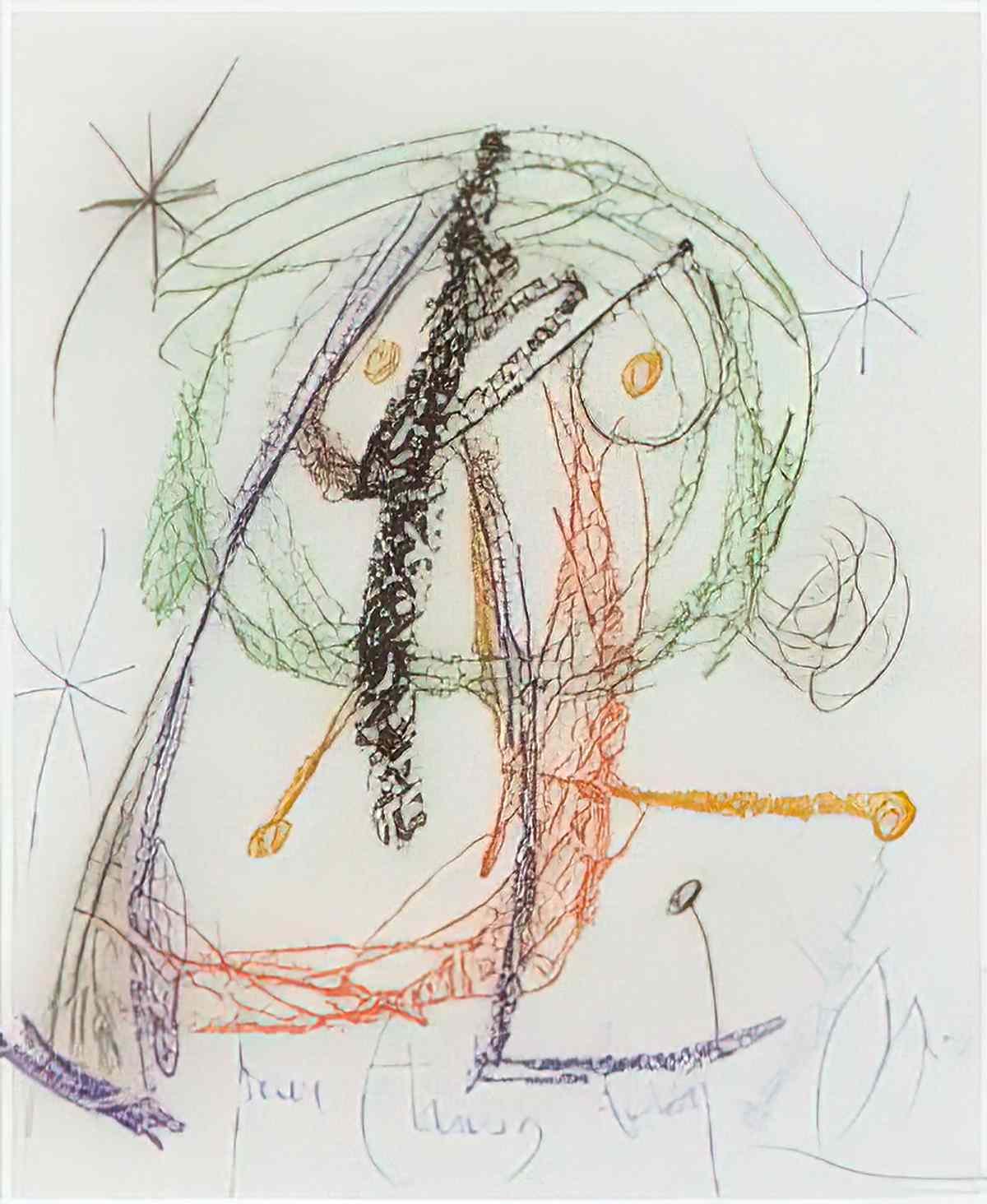 Joan Miro baigneuse de cal Art A4 Photo Print