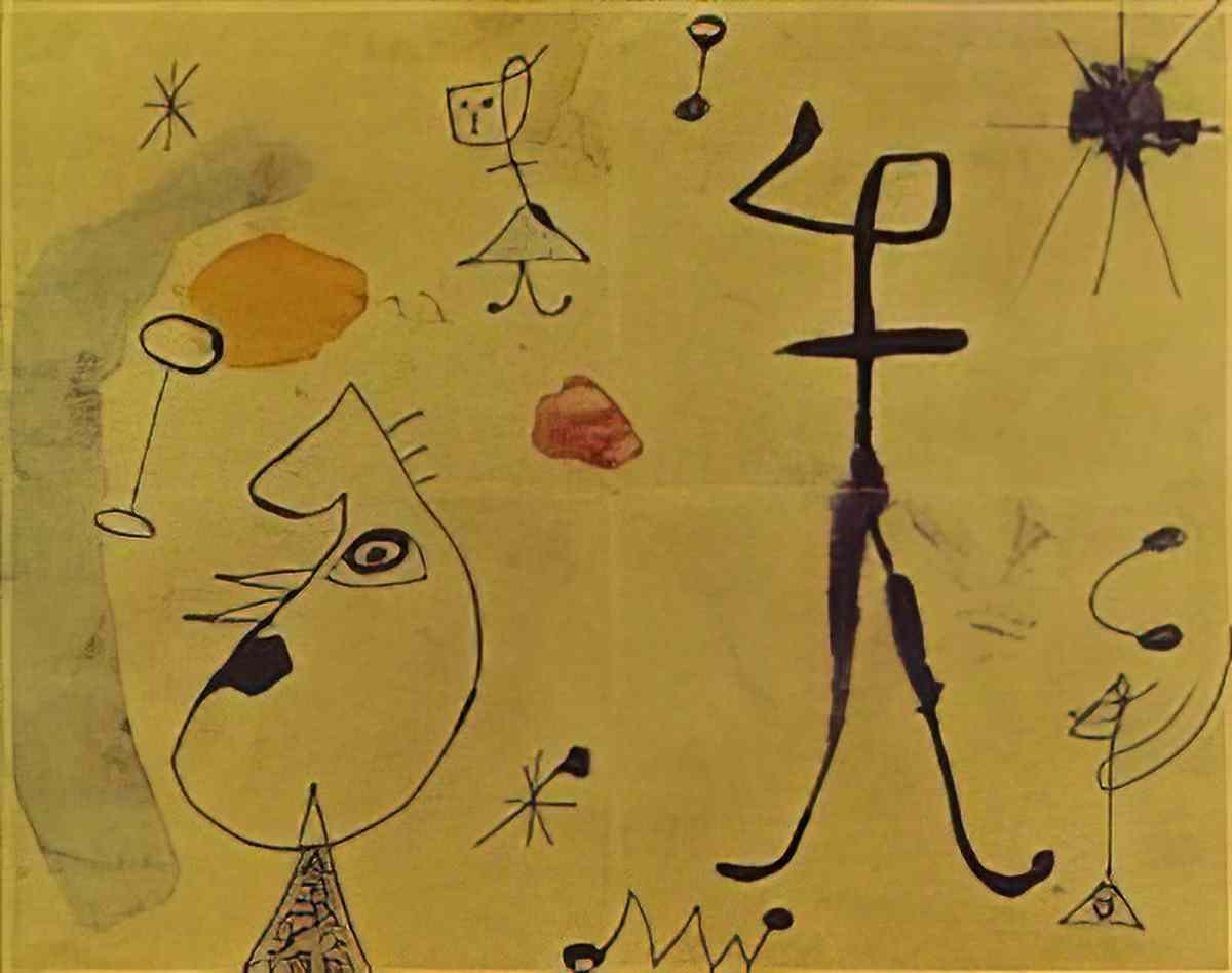 Joan Miro baigneuse de cala major Art A4 Photo Print