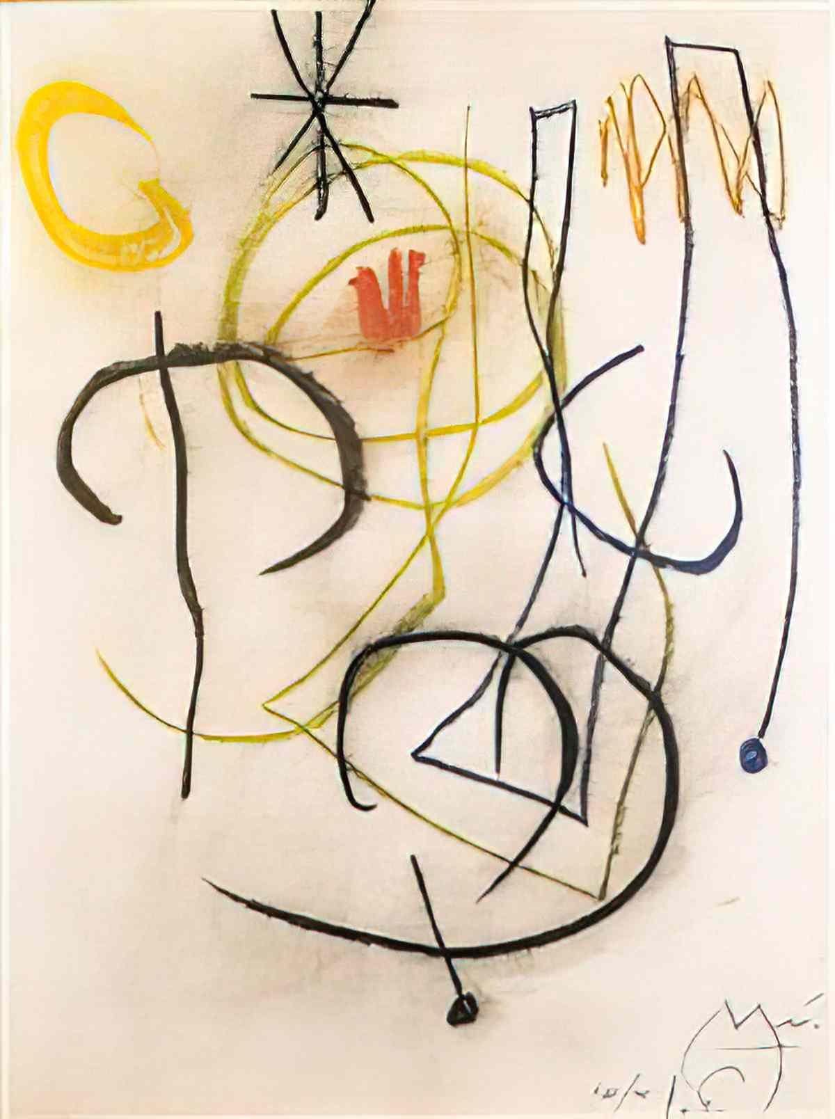 Joan Miro barb i Art A4 Photo Print