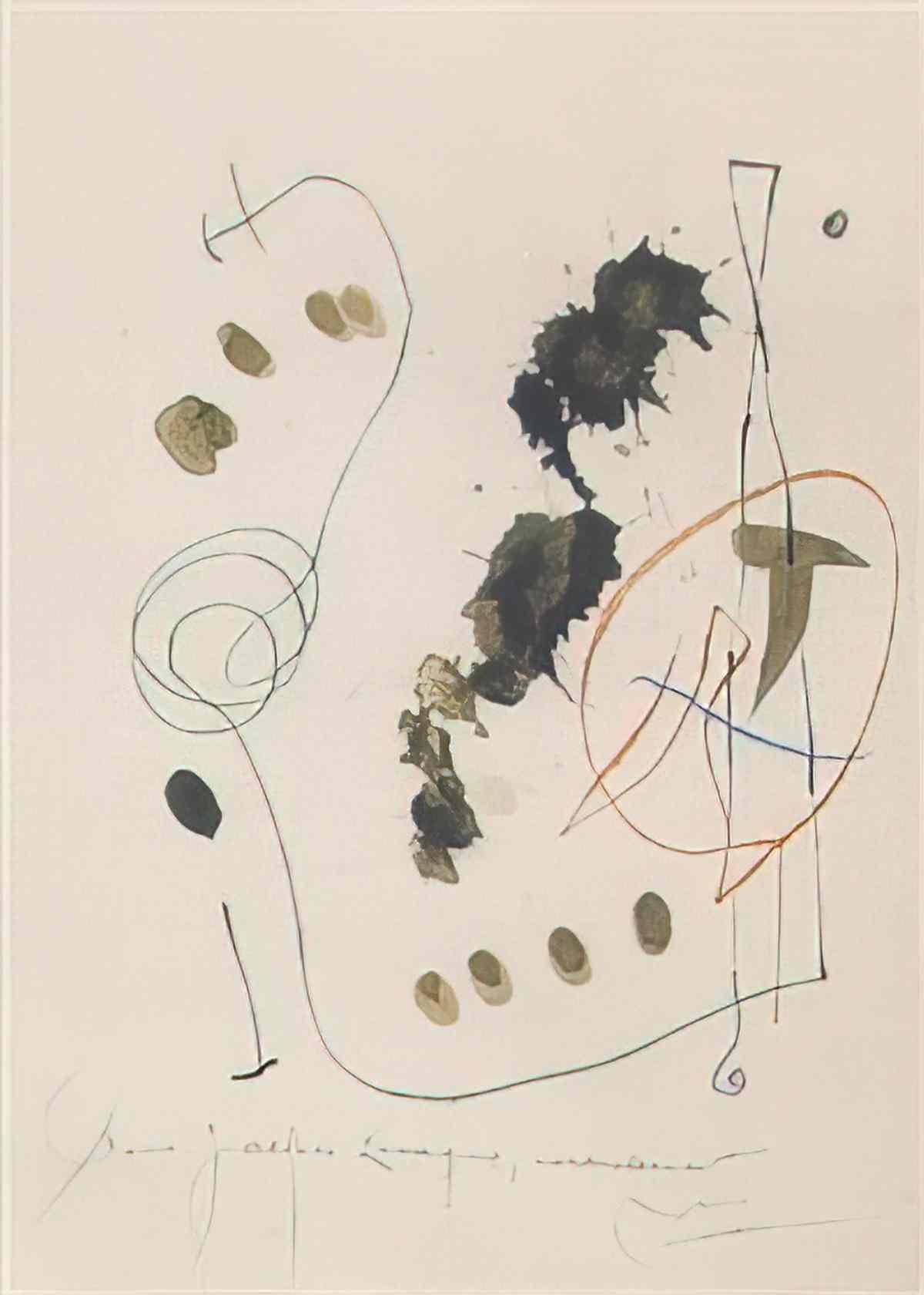 Joan Miro blatt der suite la bague daurore Art A4 Photo Print