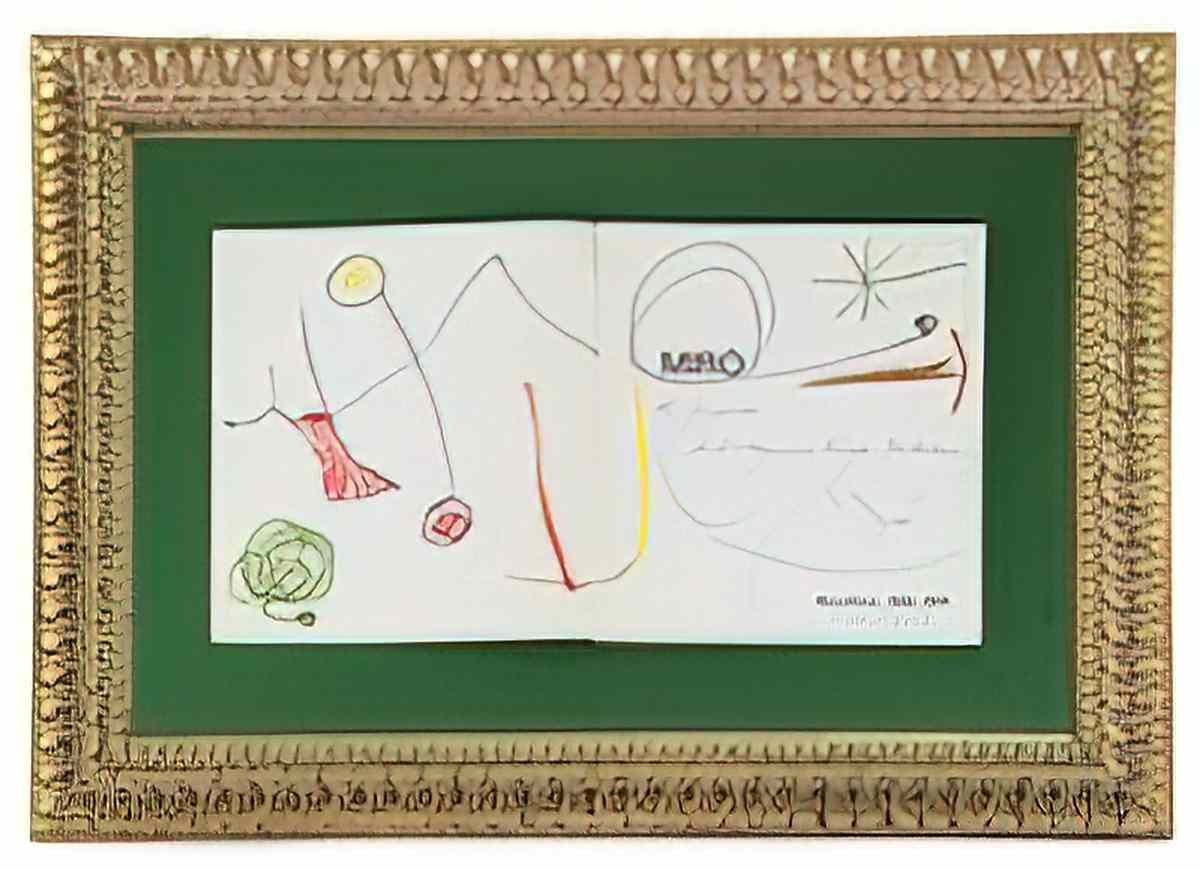 Joan Miro boceto para un grabado Art A4 Photo Print