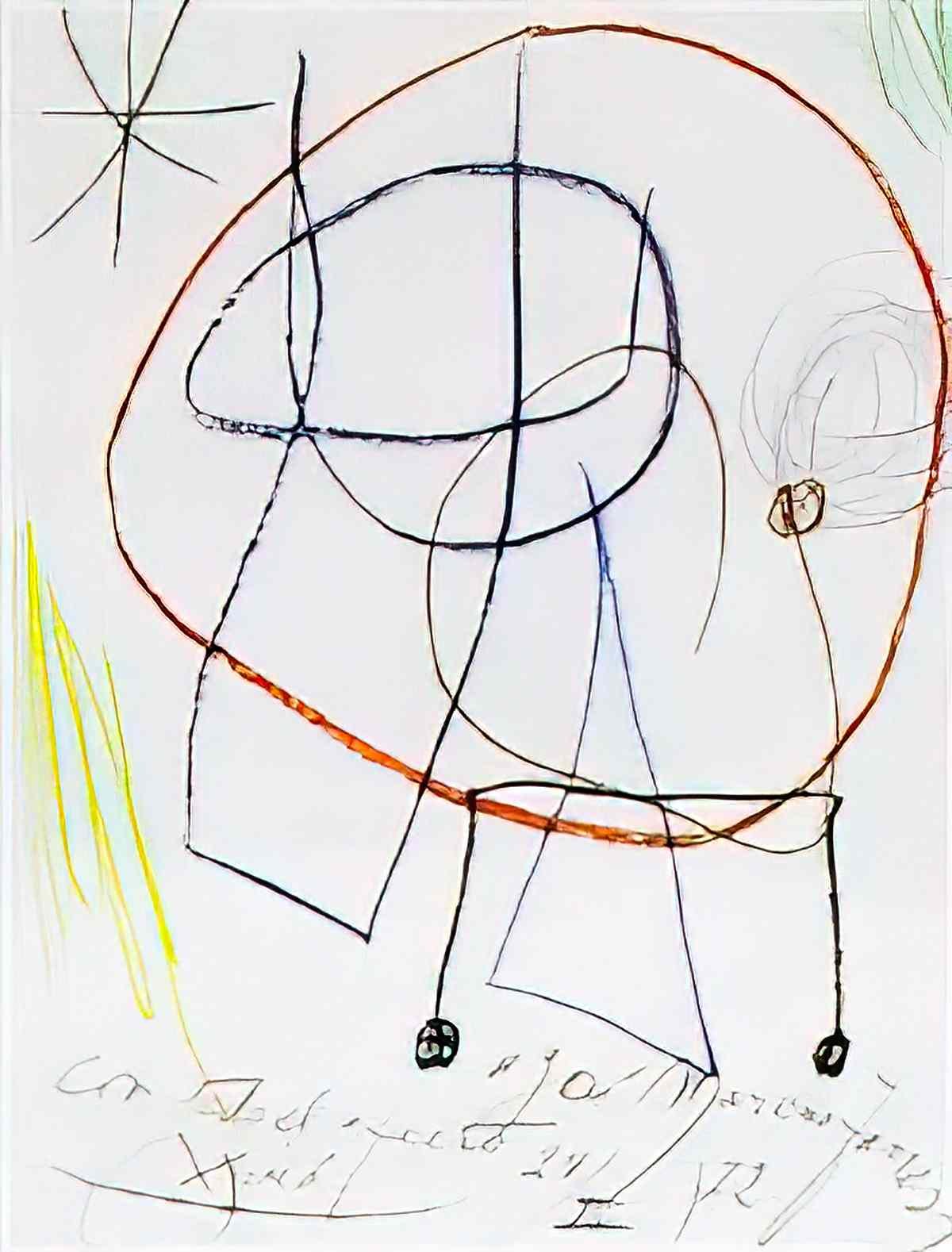 Joan Miro bonne annee Art A4 Photo Print
