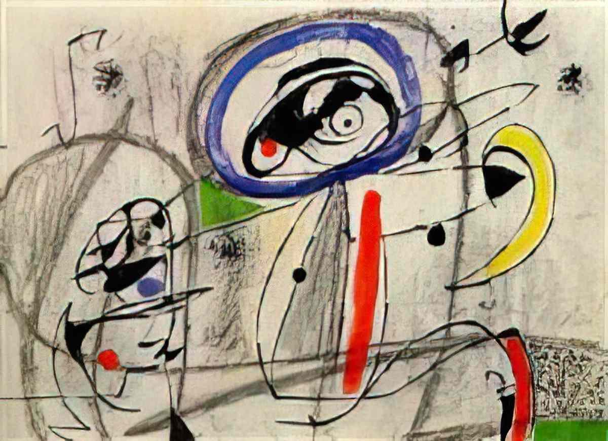 Joan Miro bookcover Art A4 Photo Print