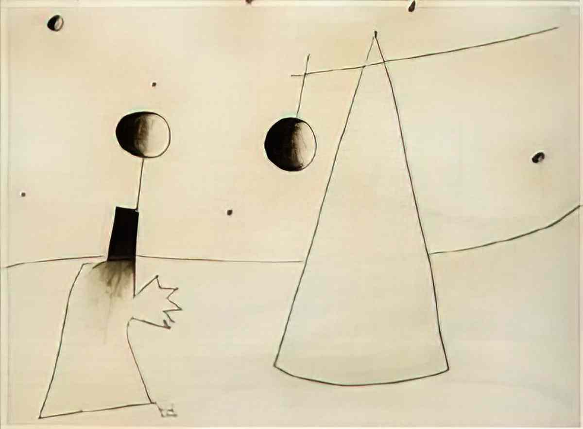 Joan Miro cap i cua1 Art A4 Photo Print