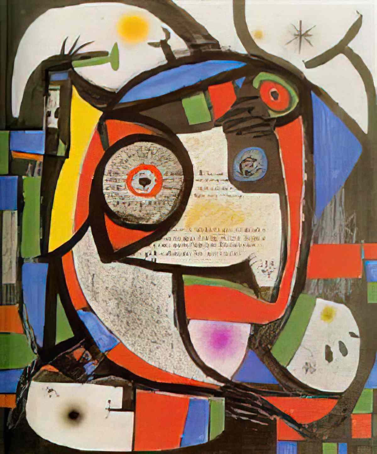 Joan Miro carton brule1 Art A4 Photo Print