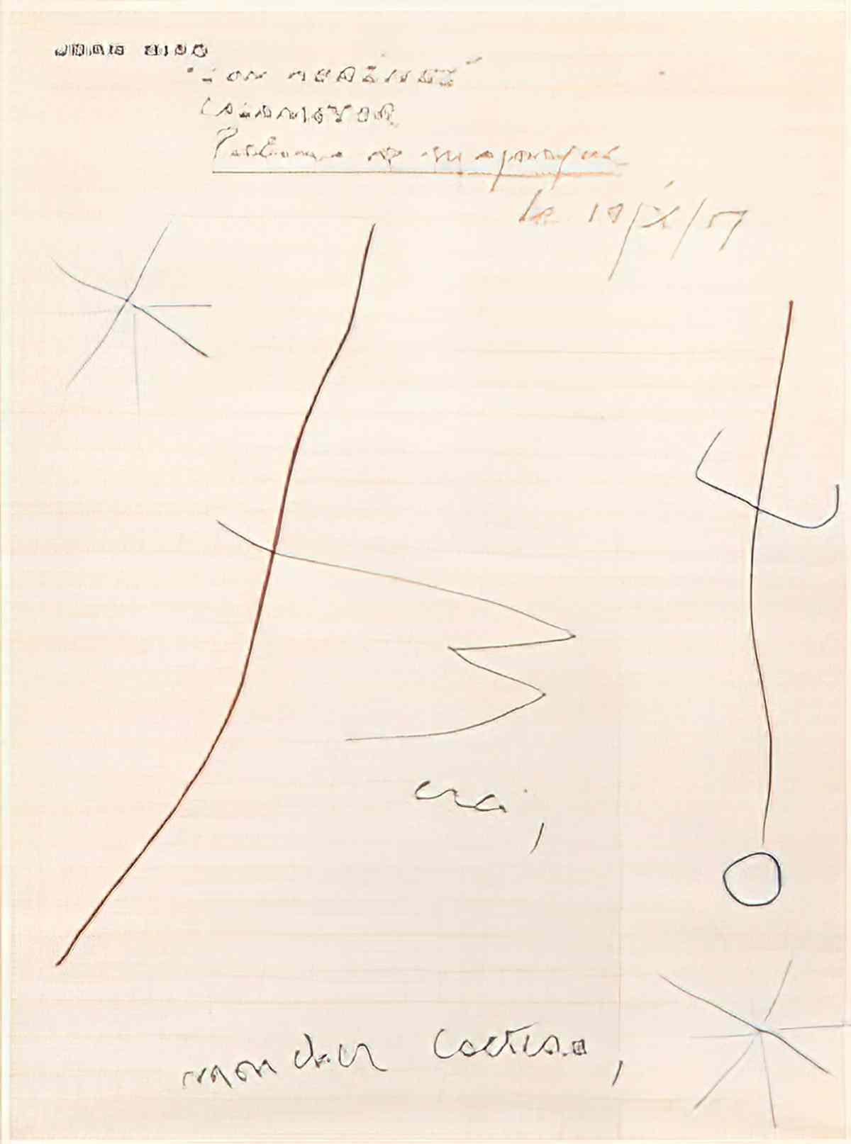 Joan Miro cartons peinture Art A4 Photo Print