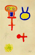 Joan Miro chez le roi de pologne ubu roi planche iii Art A4 Photo Print