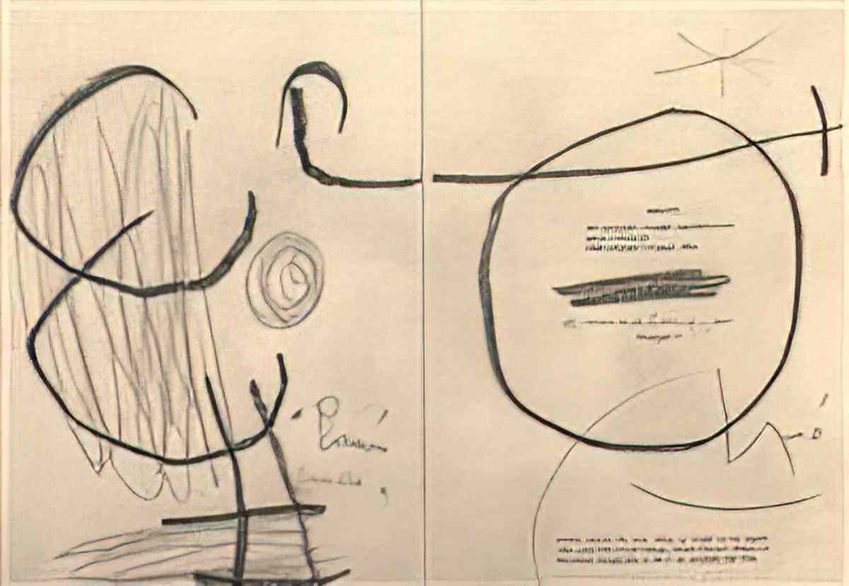 Joan Miro cinq compositions Art A4 Photo Print