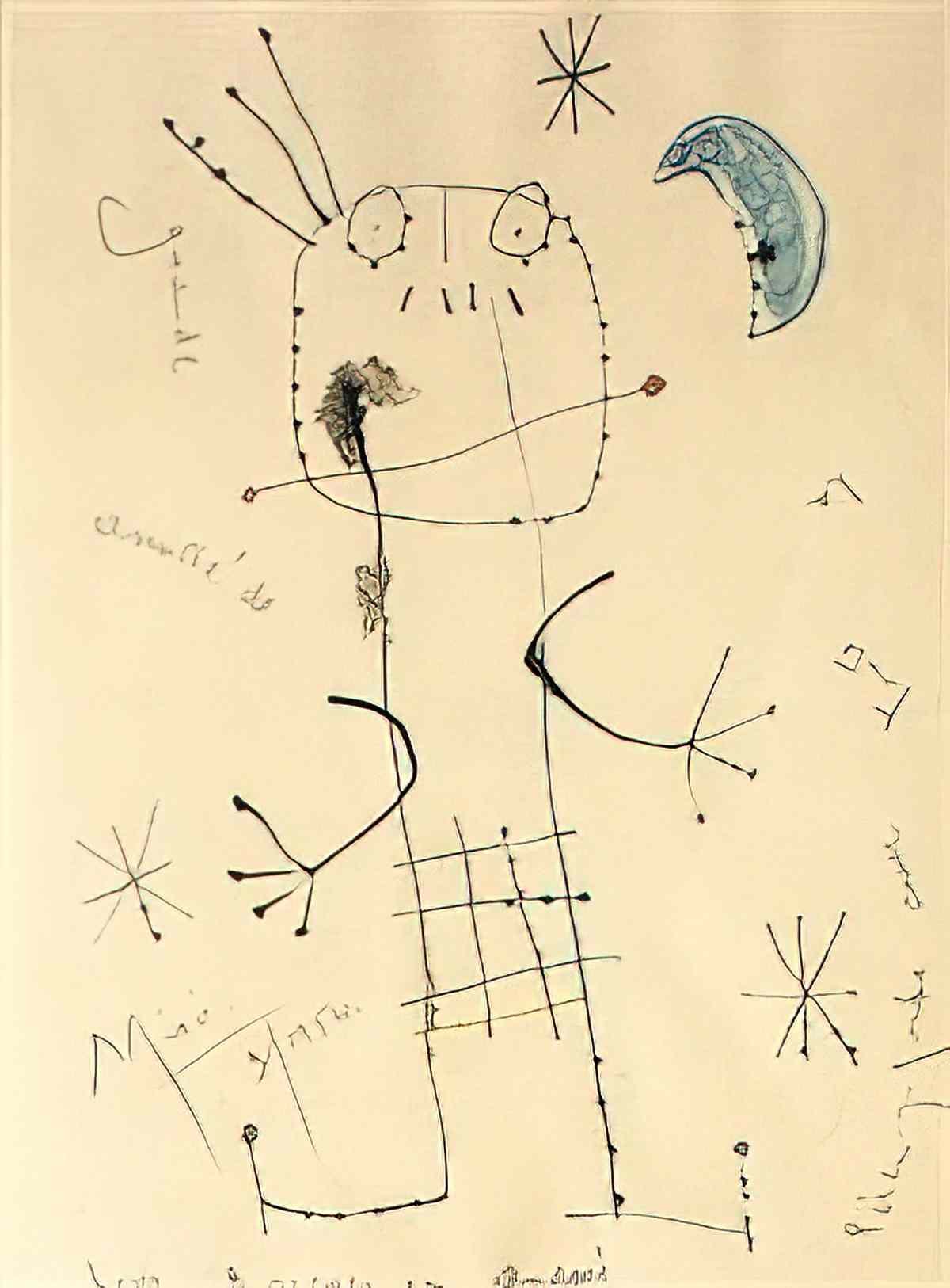 Joan Miro col leccio sala gaspar Art A4 Photo Print