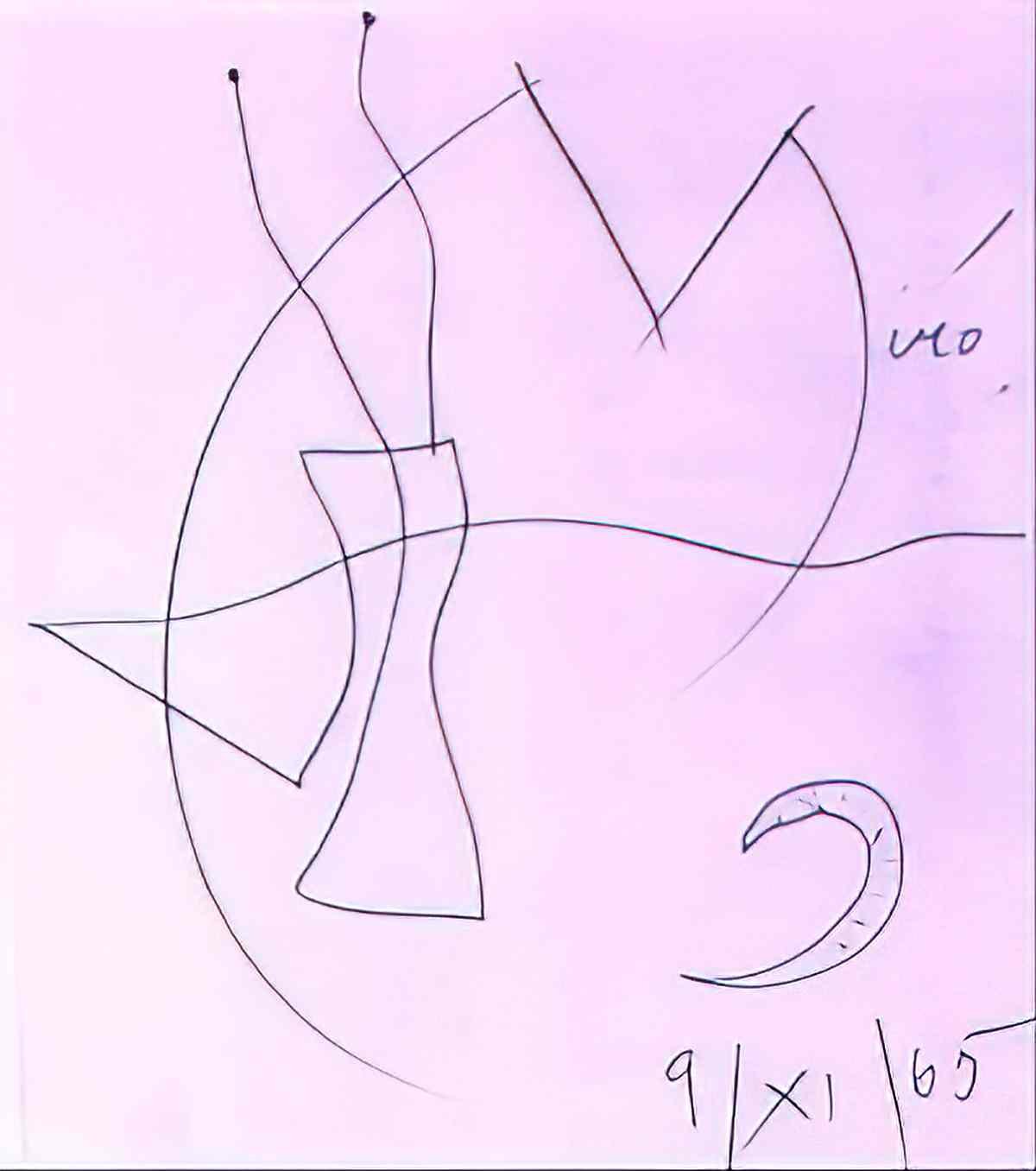 Joan Miro collage peinture5 Art A4 Photo Print
