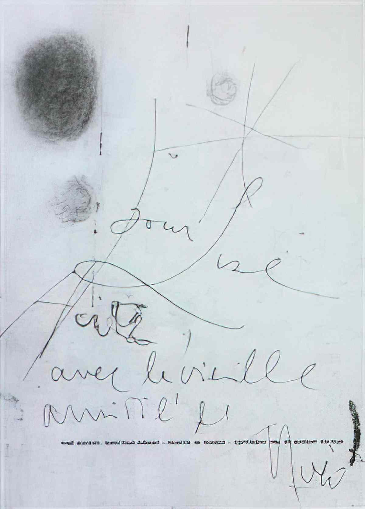 Joan Miro composicion con estrellas y signos Art A4 Photo Print