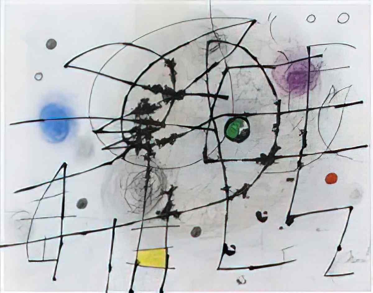 Joan Miro composicion dedicada Art A4 Photo Print