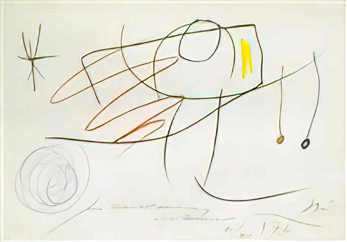 Joan Miro composition 5 Art A4 Photo Print