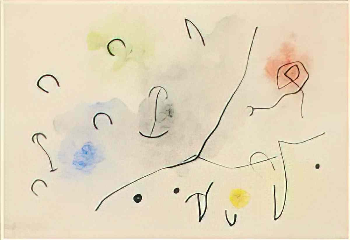 Joan Miro composition abstraite Art A4 Photo Print