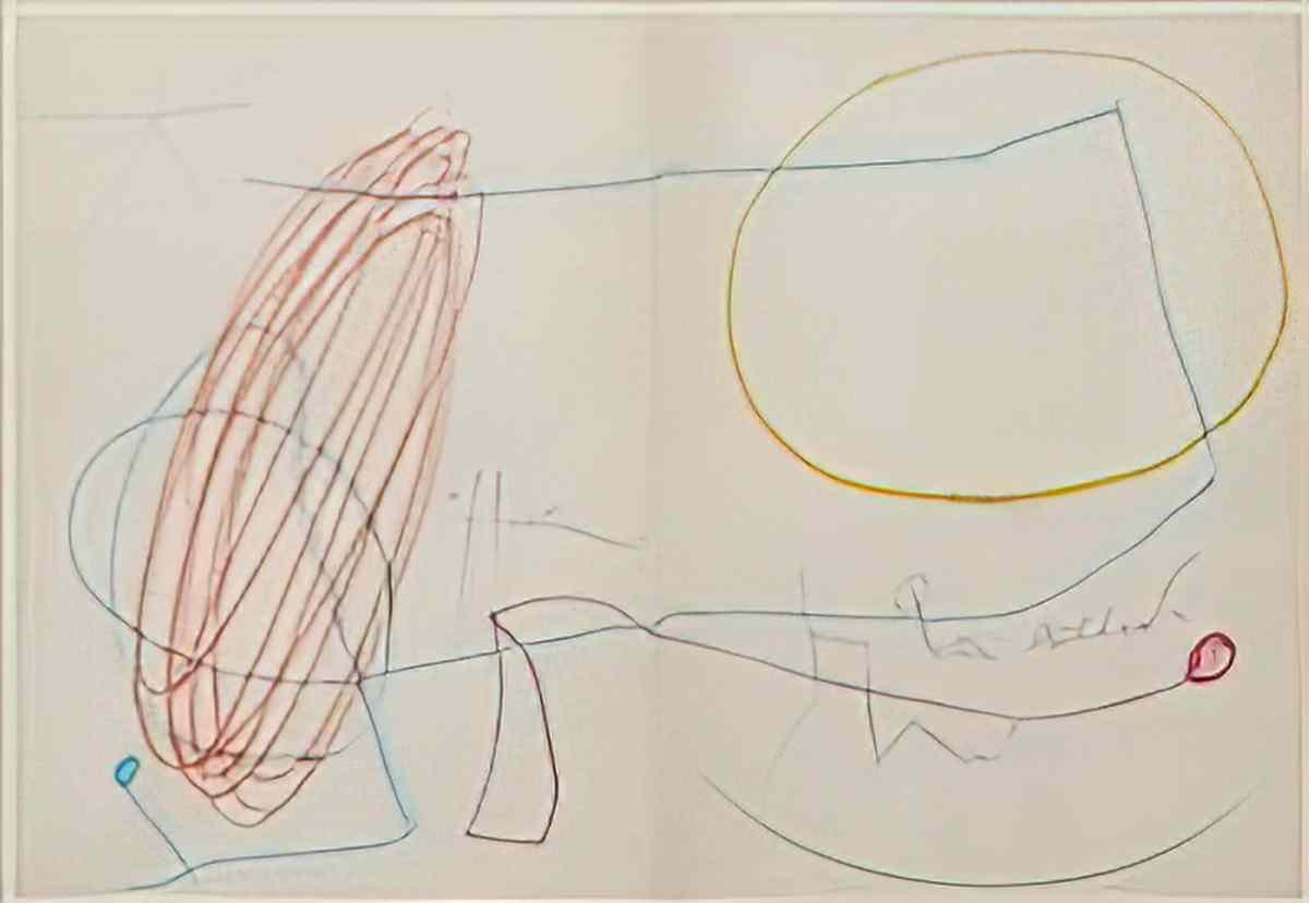 Joan Miro composition abstraite1 Art A4 Photo Print