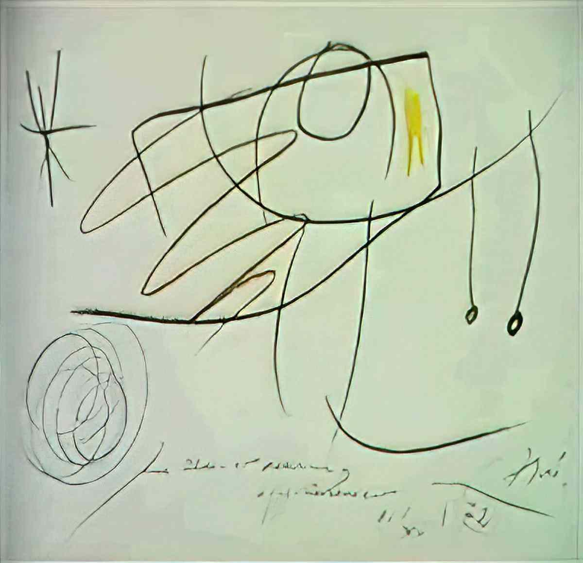 Joan Miro composition abstraite2 Art A4 Photo Print