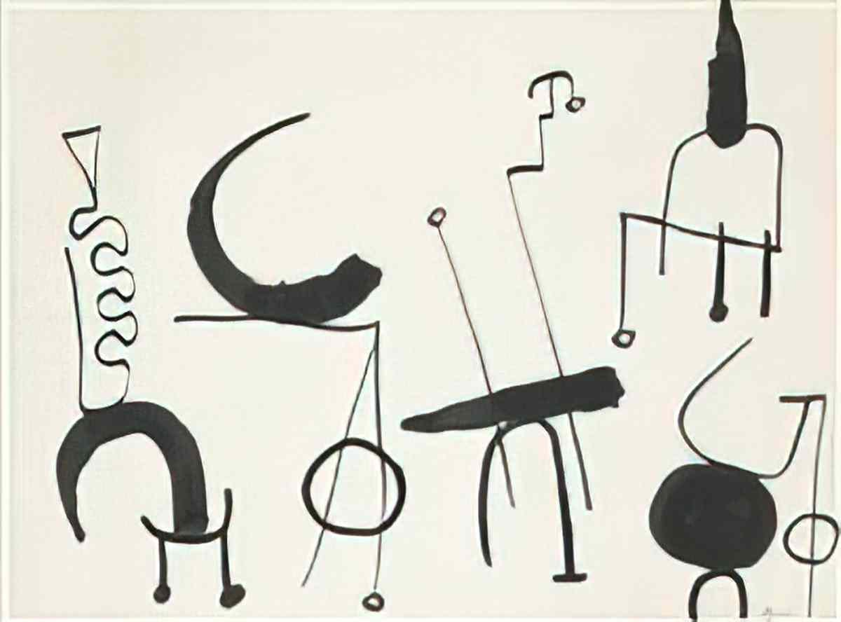 Joan Miro composition Art A4 Photo Print
