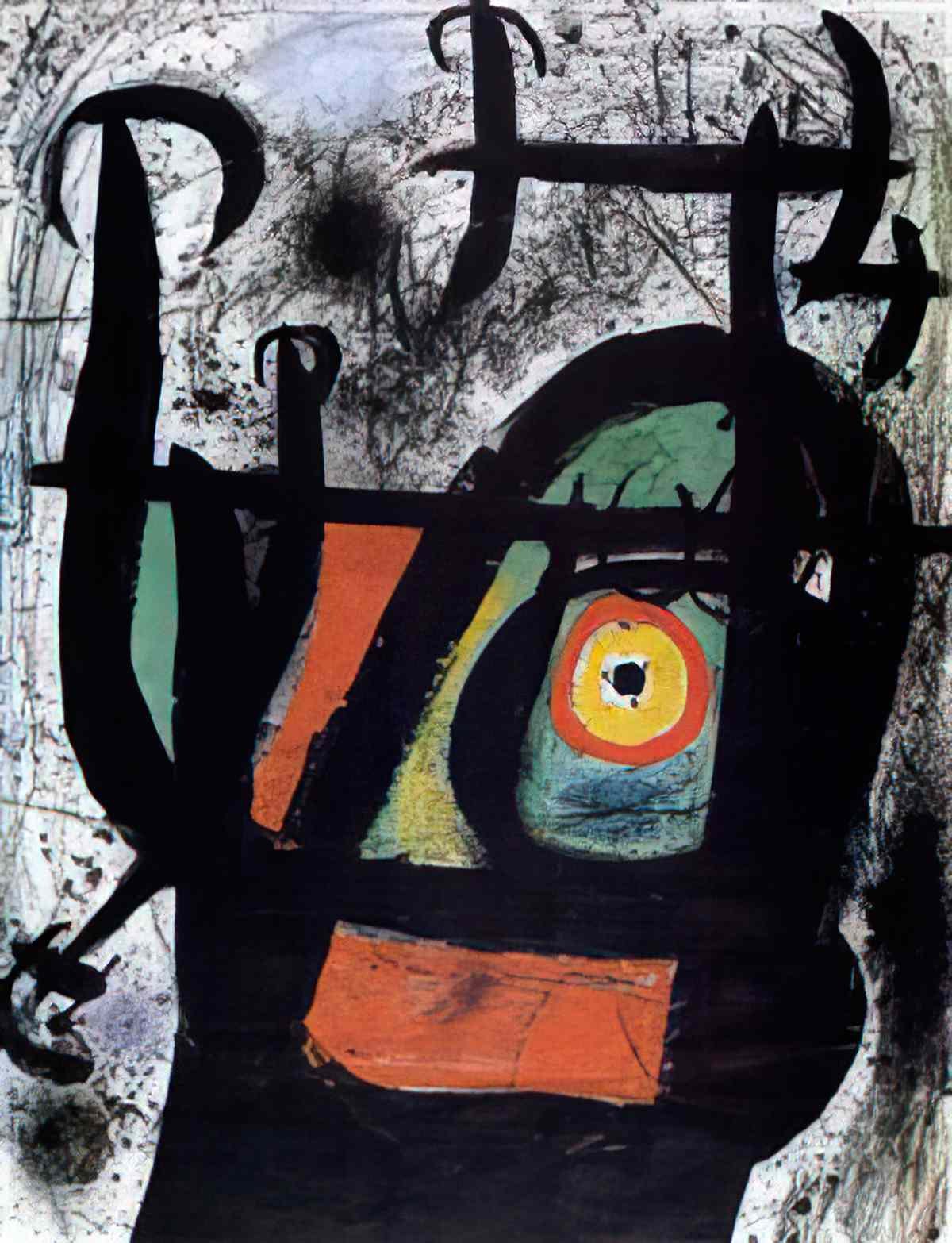 Joan Miro composition aux figures Art A4 Photo Print