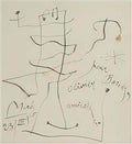 Joan Miro composition aux mains1 Art A4 Photo Print
