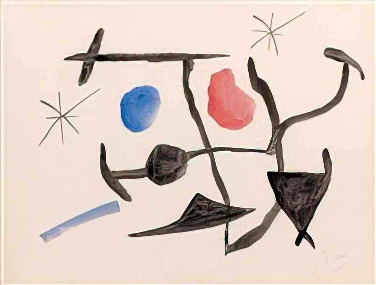 Joan Miro composition bagatelles vegetales2 Art A4 Photo Print