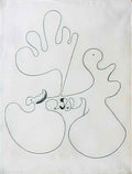 Joan Miro composition femme 45 Art A4 Photo Print
