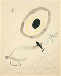 Joan Miro composition femme dans la nuit Art A4 Photo Print