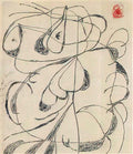 Joan Miro composition fond blanc Art A4 Photo Print