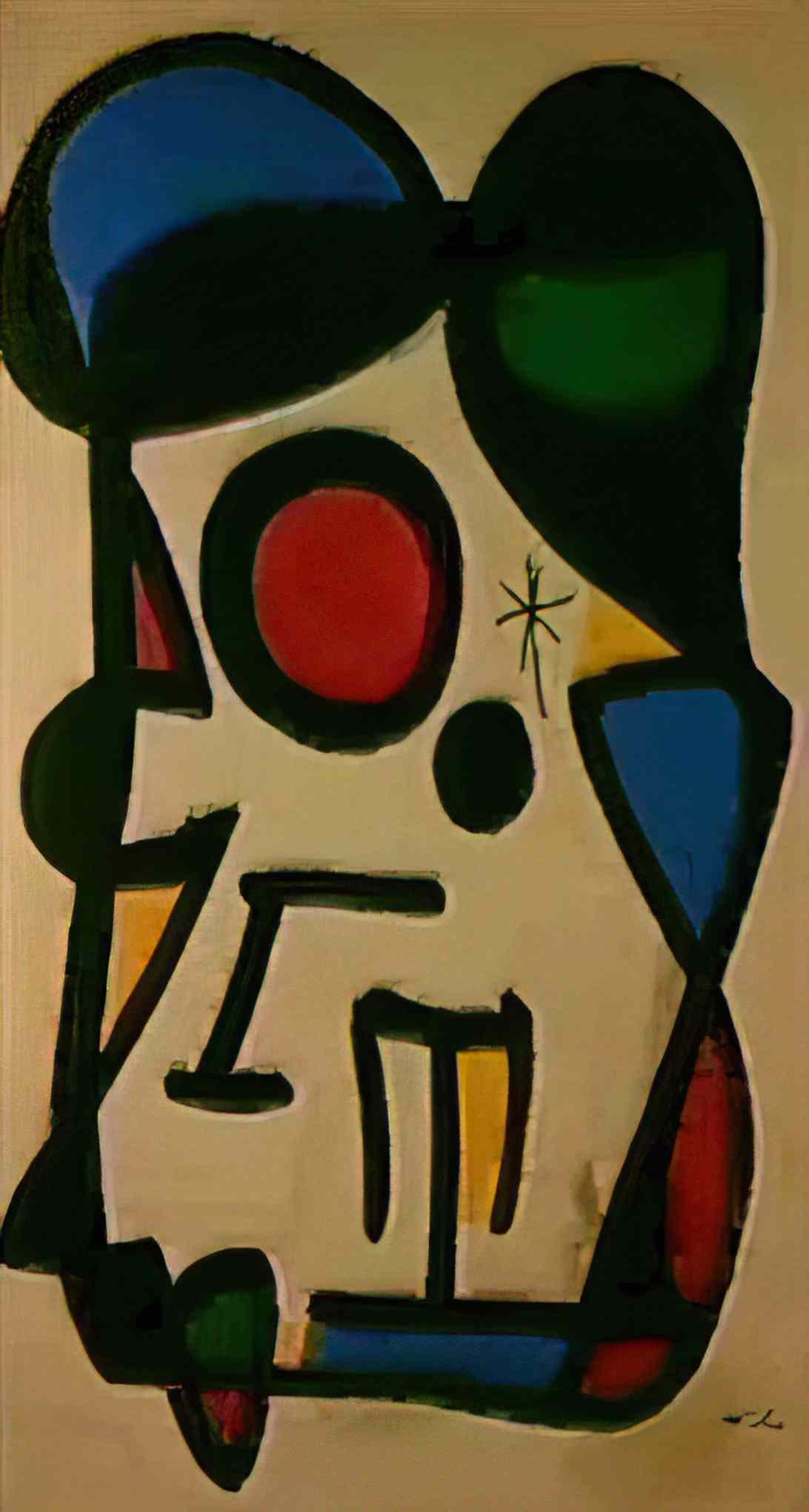Joan Miro composition la famille Art A4 Photo Print