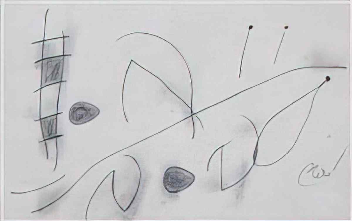 Joan Miro composition musicale pour olivier borody Art A4 Photo Print